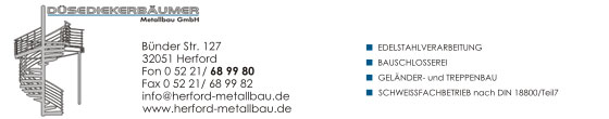 Düsediekerbäumer Metallbau GmbH in Herford - Logo