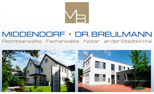 Middendorf/Dr. Breulmann Rechtsanwälte Fachanwälte Notar an der Stadtkirche in Rheine - Logo