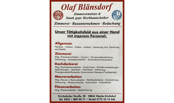 Blänsdorf Olaf in Weyhe bei Bremen - Logo