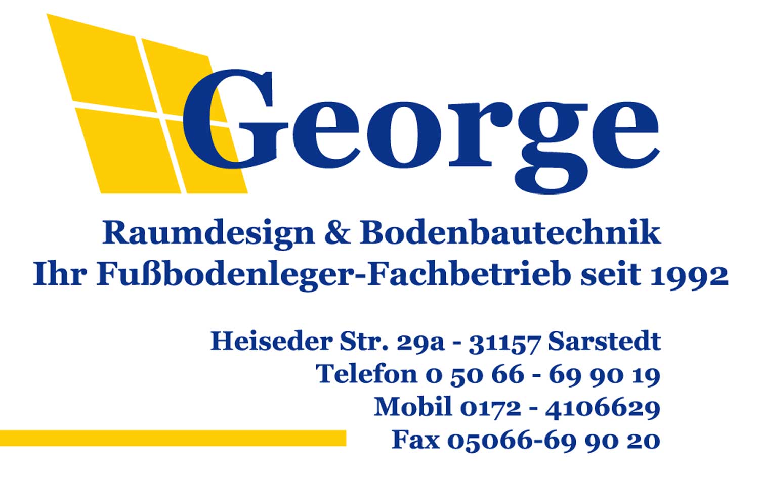 A. George Raumdesign & Bodenbautechnik in Sarstedt - Logo