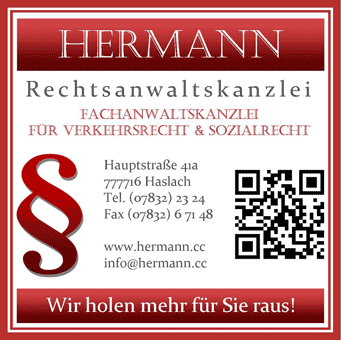 Hermann Rechtsanwaltskanzlei in Haslach im Kinzigtal - Logo