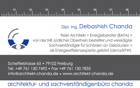 Chanda Debashish - ö.b.u.v. Sachverständiger für Schäden an Gebäuden in Freiburg im Breisgau - Logo