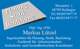 Lützel Markus Dipl.-Ing. (FH) in Reilingen - Logo