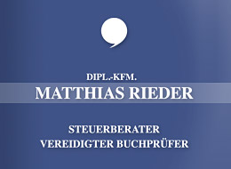 Rieder Matthias Dipl. Kaufmann, Steuerberater und vereidigter Buchprüfer in Offenburg - Logo